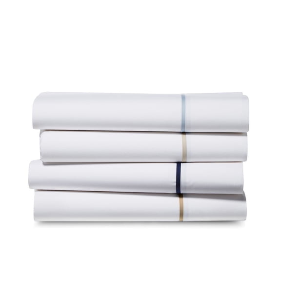Ralph Lauren Palmer Percale Twin Flat Sheet Oxford Blue Rtl $115