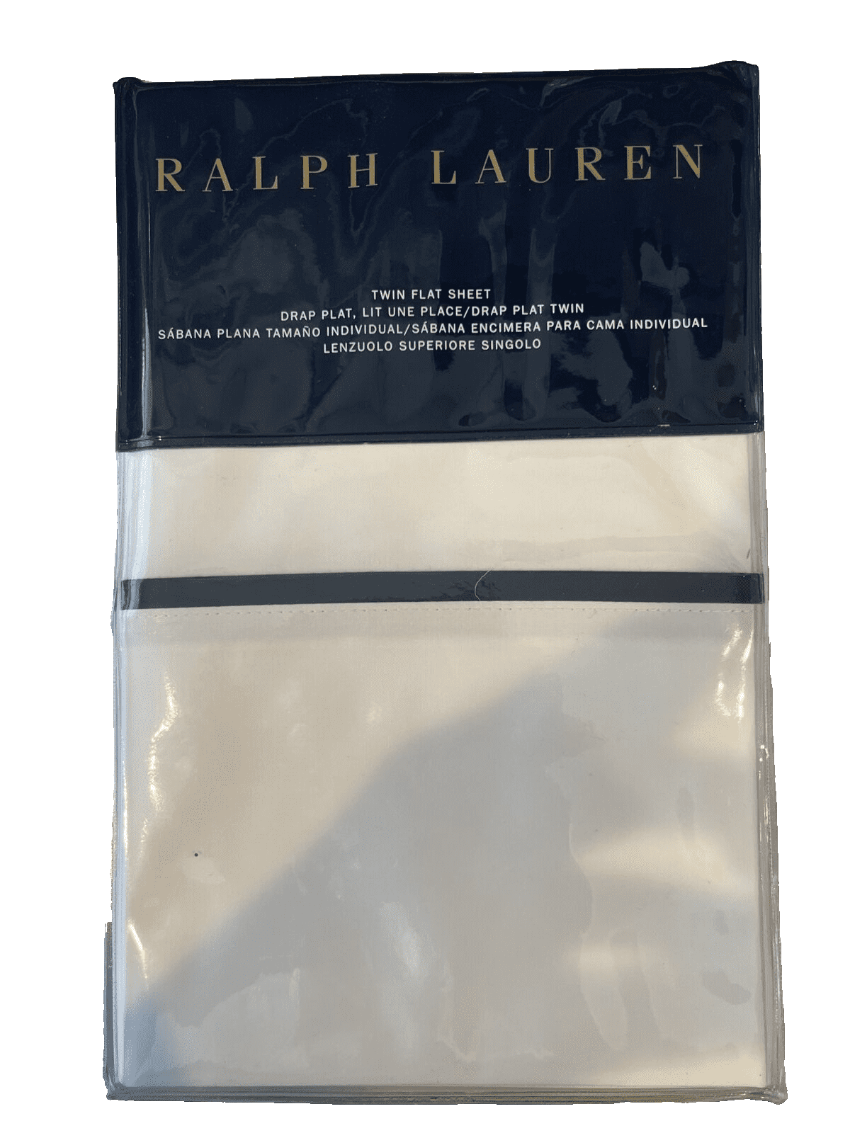 その他 Ralph Lauren Chino Sheet Twin Flat VTG Polo Ralph Lauren Blue Cotton Flat Twin Size Bed Sheet Bedding