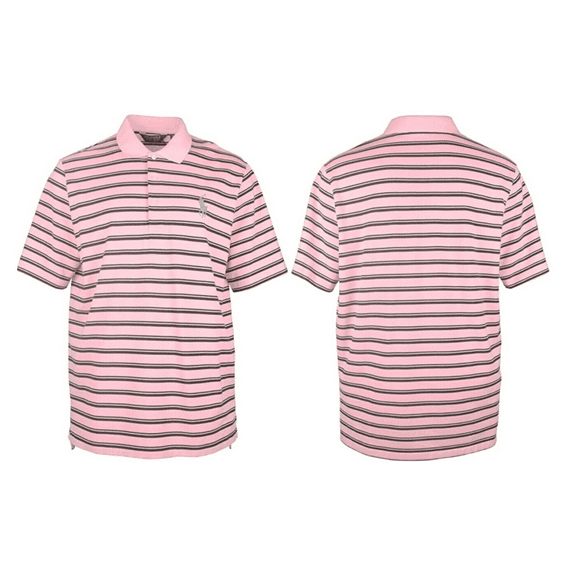 Ralph Lauren Polo Biltmore Blue Pony SS Shirt, Stripe, Pink Navy, Med