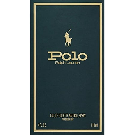 Ralph Lauren Polo Eau De Toilette Cologne for Men, 4 Oz