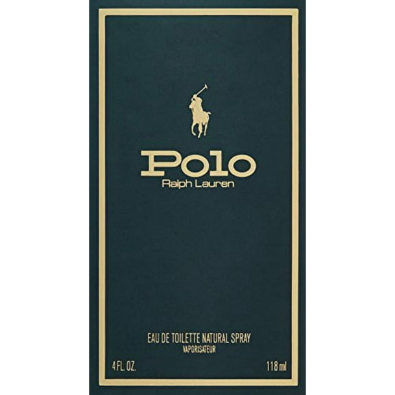 Ralph Lauren Polo Eau De Toilette Cologne for Men, 4 Oz