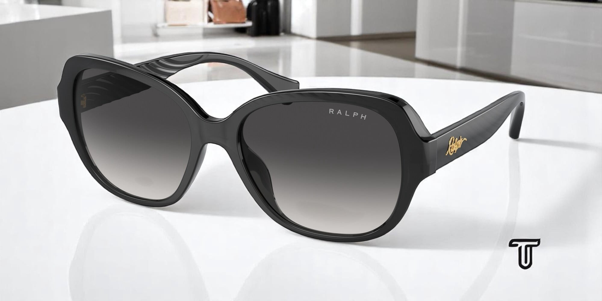 Ralph Lauren RA 5316U Plastic Womens Round Sunglasses Shiny 