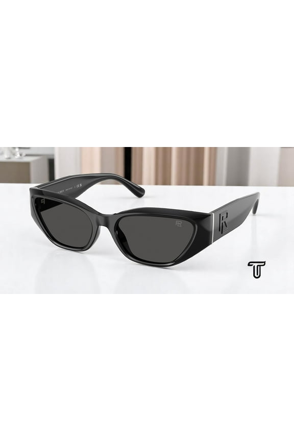 RL 8231U Plastic Womens Square Sunglasses Black 55mm Adult