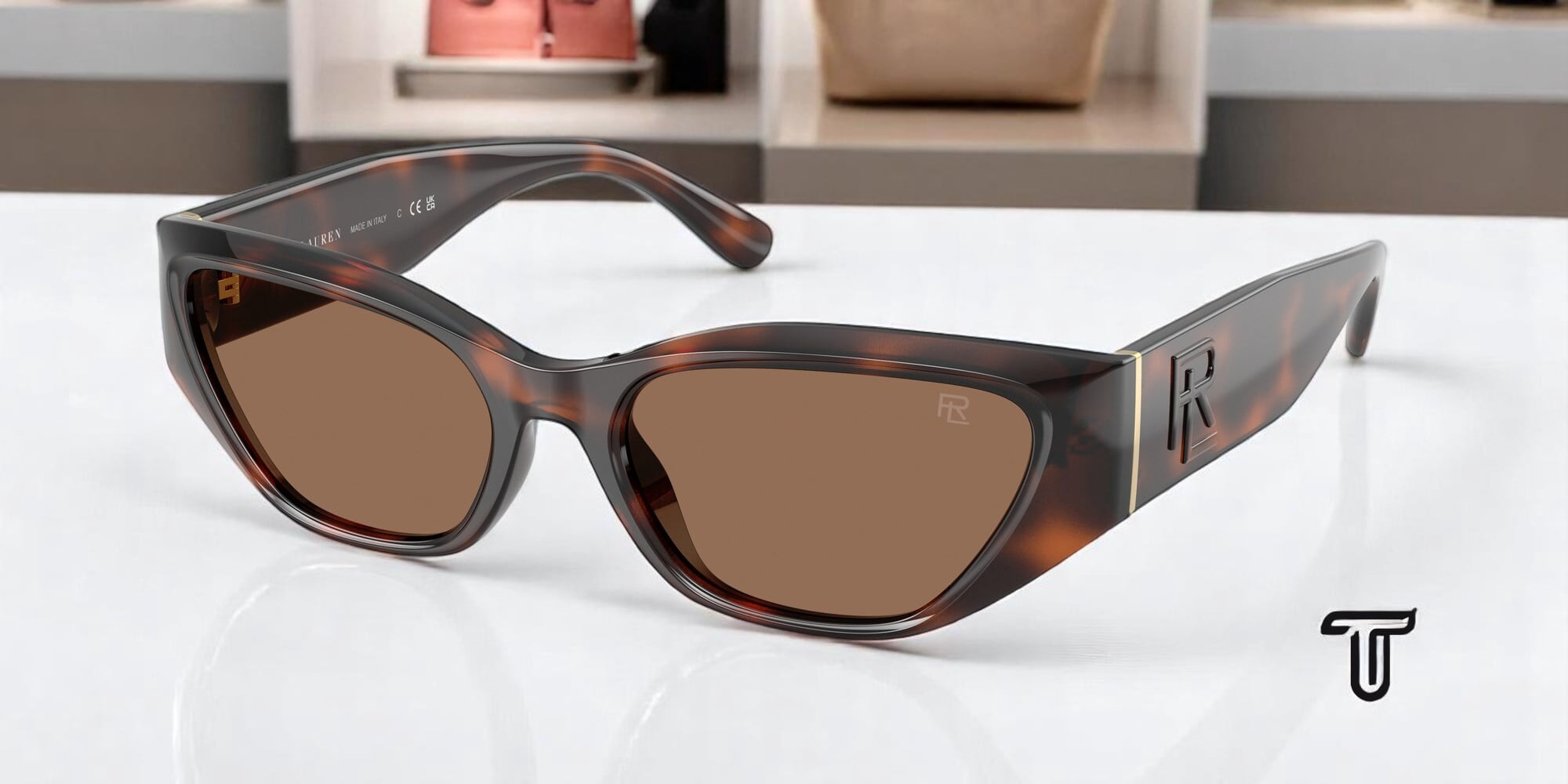 Ralph Lauren RL 8231U Plastic Square Sunglasses Ralph Lauren RL8231U Sunglasses 500187 Black - eye-oo.com main image 4