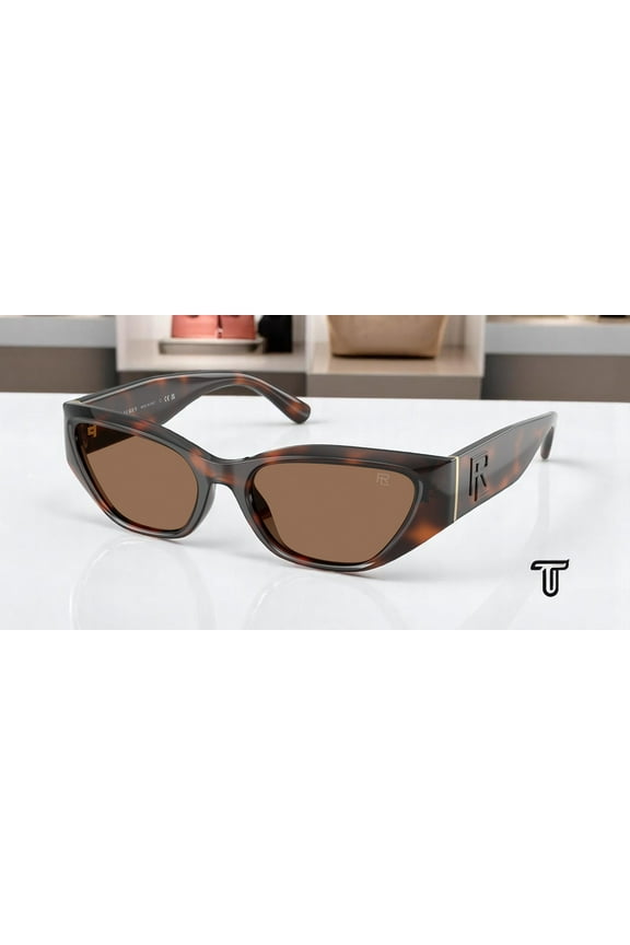 RL 8231U Plastic Womens Square Sunglasses Opal Brown Marzipan 55mm Adult