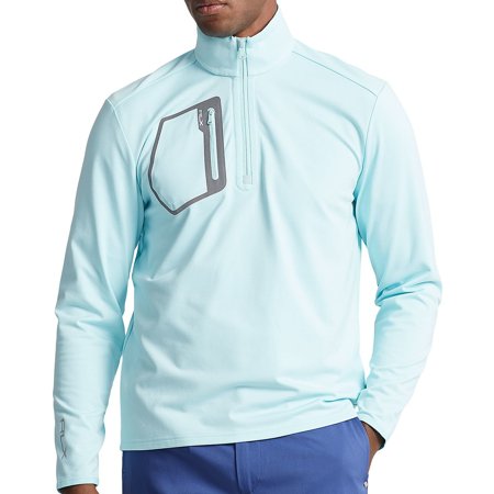Ralph Lauren RLX Men's Golf Solid Half Zip Sweatshirt