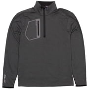 Ralph Lauren RLX Mens Solid Mock Neck Half Zip Sweatshirt Gray S