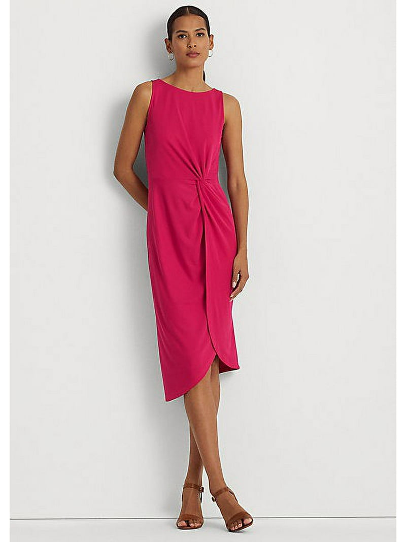 Ralph Lauren SPORT PINK Women's Twist-Front Stretch Jersey Ralph Lauren SPORT PINK Women's Twist-Front Stretch Jersey