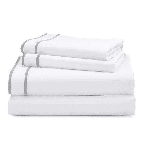 Ralph Lauren STONE GREY Spencer 300 Thread Count Sateen Sheet Set, King