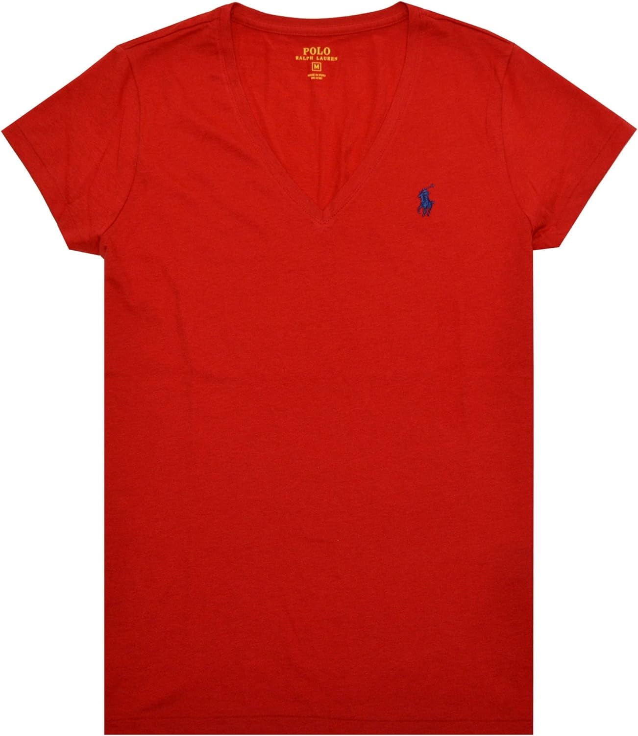 Ralph Lauren Sport Women s V Neck T Shirt X Large RL 2000 Red Walmart