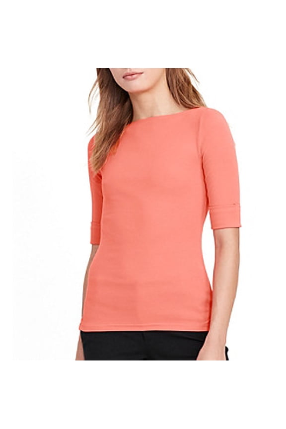 Ralph Lauren Stretch Bateau Shirt Womens shirt MSRP $46 Pink XS