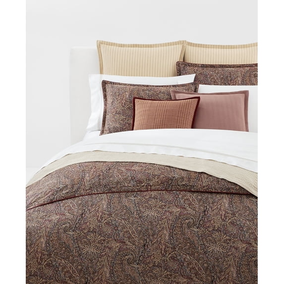 Ralph Lauren TAN MULTI Hallie 3-Pc. Comforter Set, US King