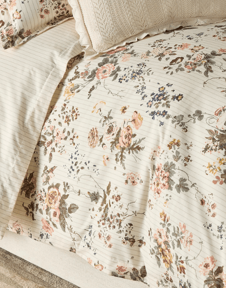 Ralph Lauren Thompson Cotton Percale Duvet Cover, Queen/Full