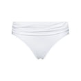thumbnail image 1 of Ralph Lauren WHITE Beach Club Ruched Bikini Swim Bottom, US 10, 1 of 2
