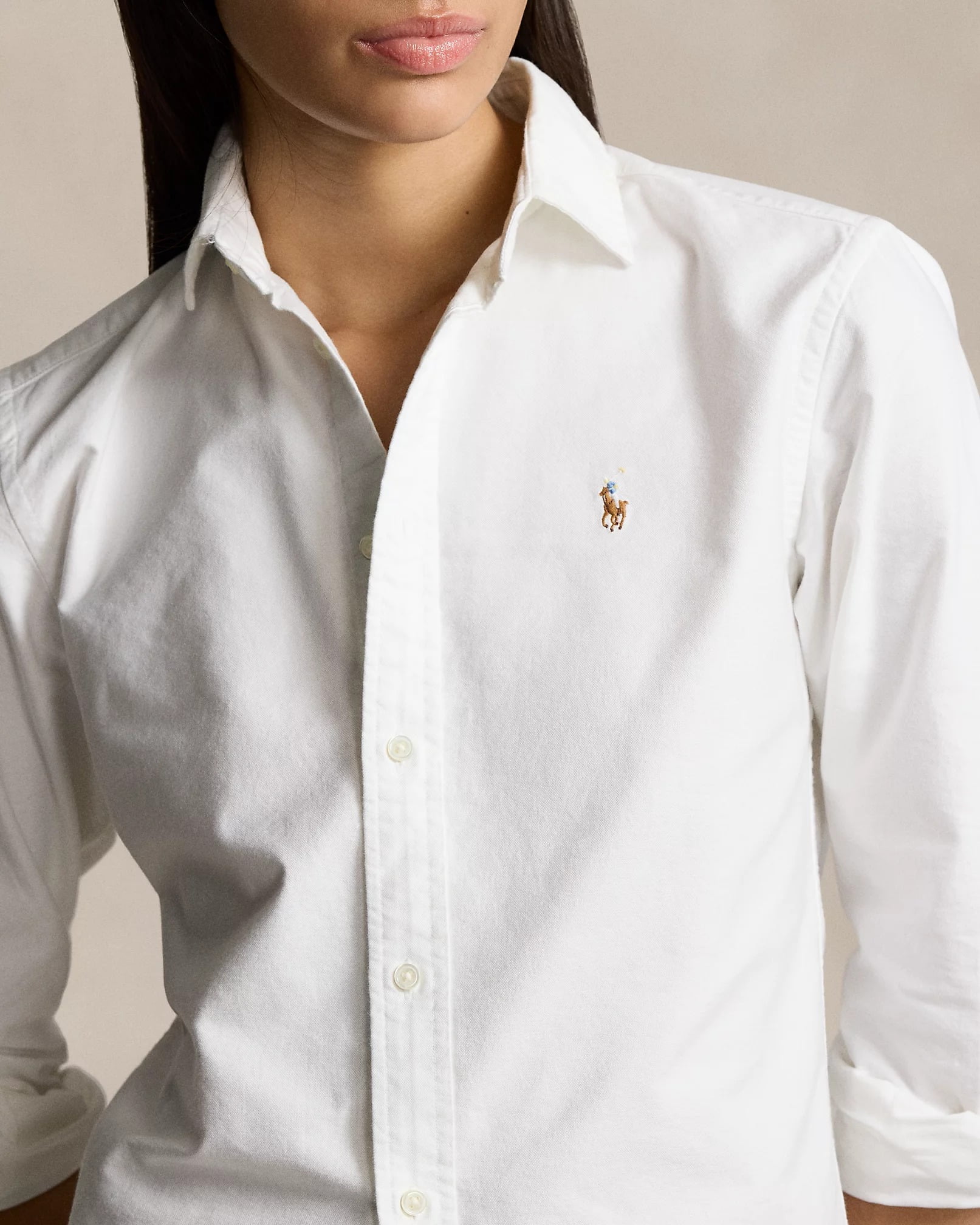Ralph Lauren WHITE Women's Slim Fit Oxford Shirt, US 10, NWOT - Walmart.com