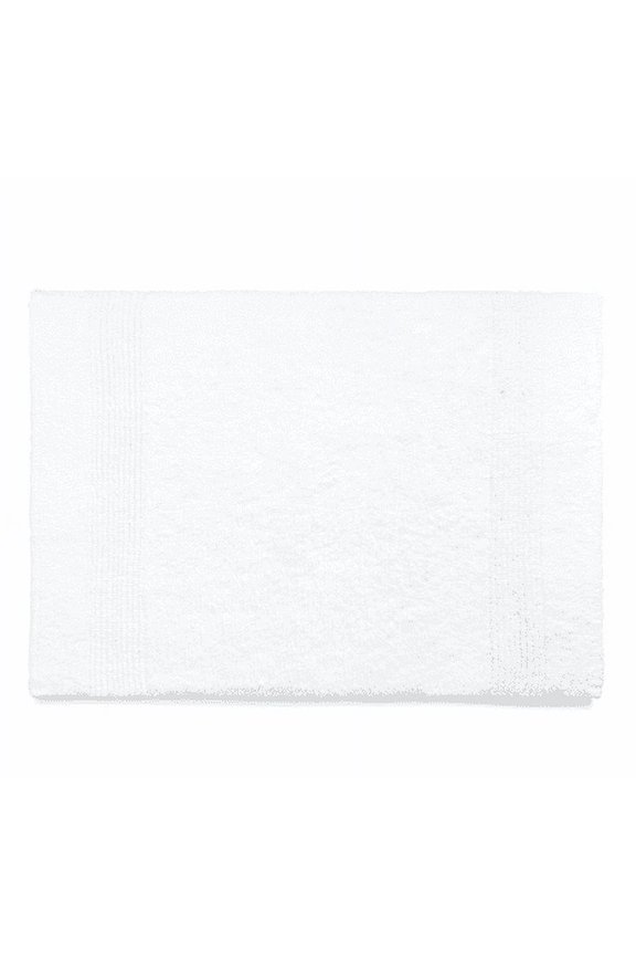White Sanders Cotton Bath Rug, 17" X 24" Bedding