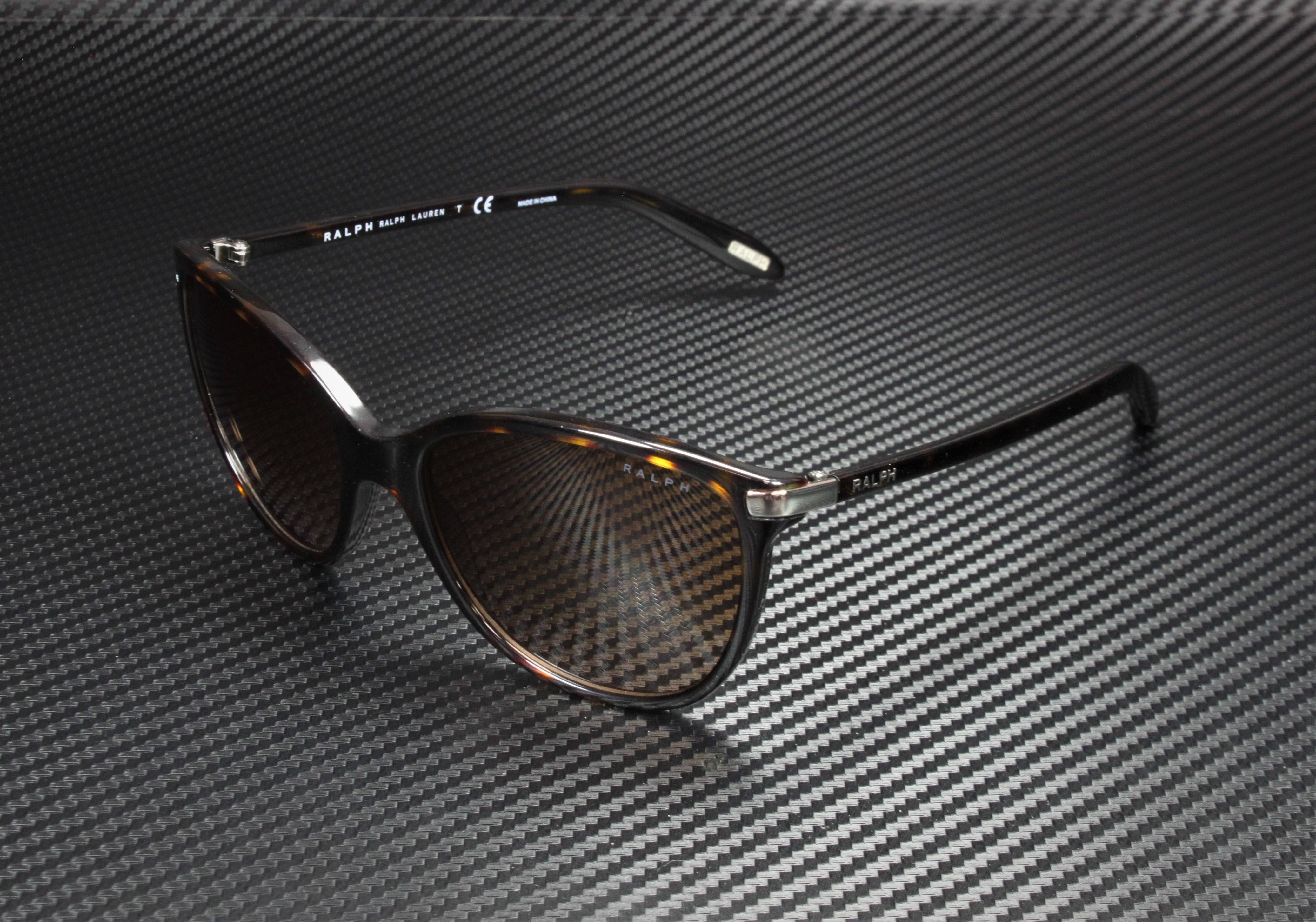 Ralph Lauren RA 5160 Plastic Womens Cat-Eye Sunglasses Shiny Dark Tortoise 57mm Adult
