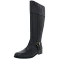 thumbnail image 1 of Ralph Lauren Women's Bernadine Leather Tall Riding Boots Black Size 7.5 B, 1 of 2