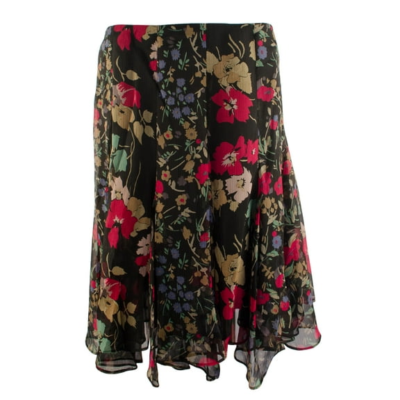 Ralph Lauren Women's Georgette Floral Print Skirt