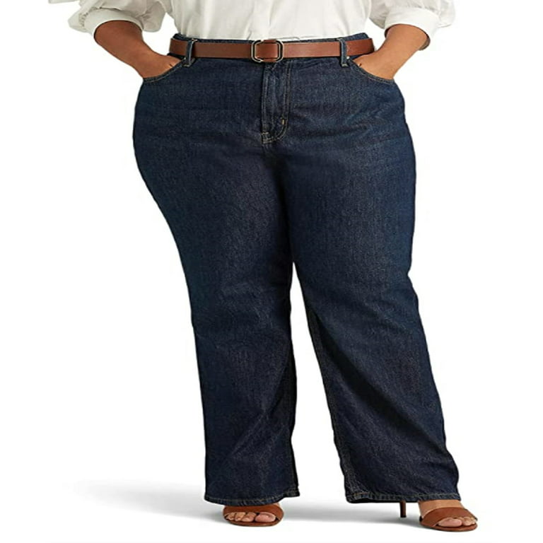 Ralph Lauren Womens Jeans Classic Mid-Calf Blue Stretch Denim Size 6P 6  Petite