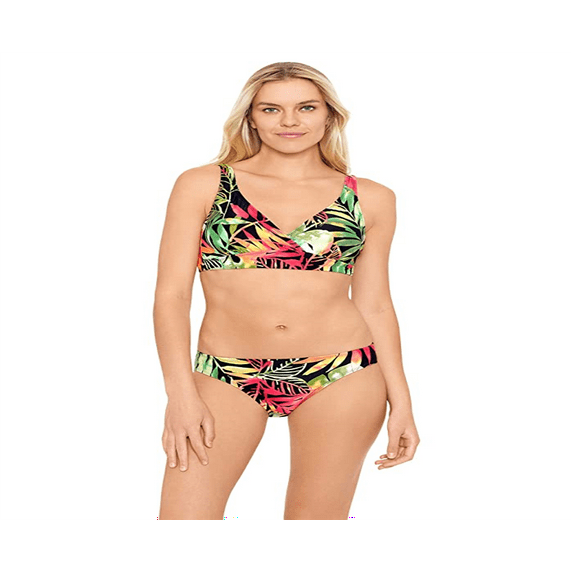 Ralph Lauren Women's Midnight Tropical Hipster Bikini Bottoms Black Size 14