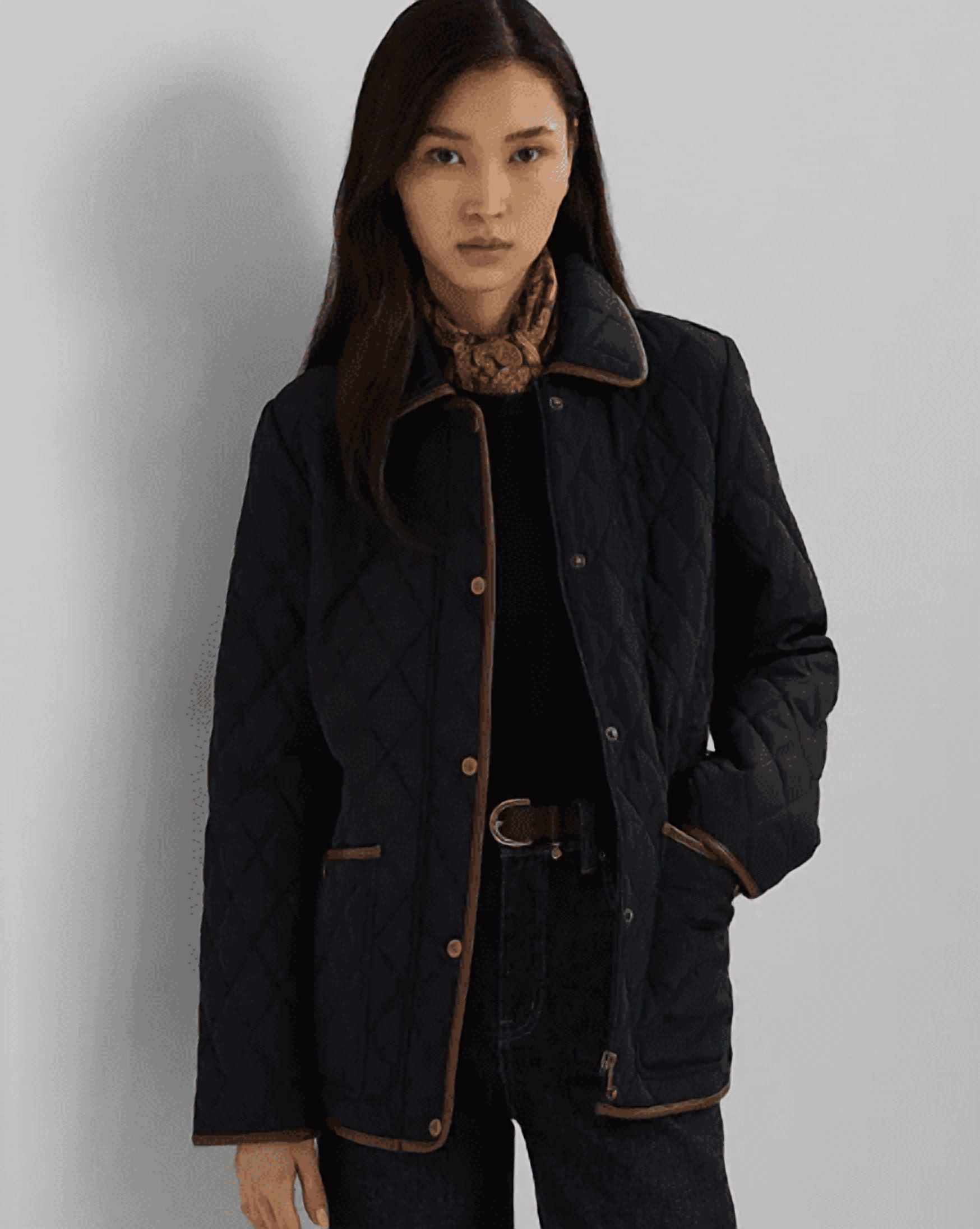 Ralph Laurenジャケット（レディース BLACK） Ralph Lauren Women's Quilted Velboa-Lined Coat, Medium - Walmart.com