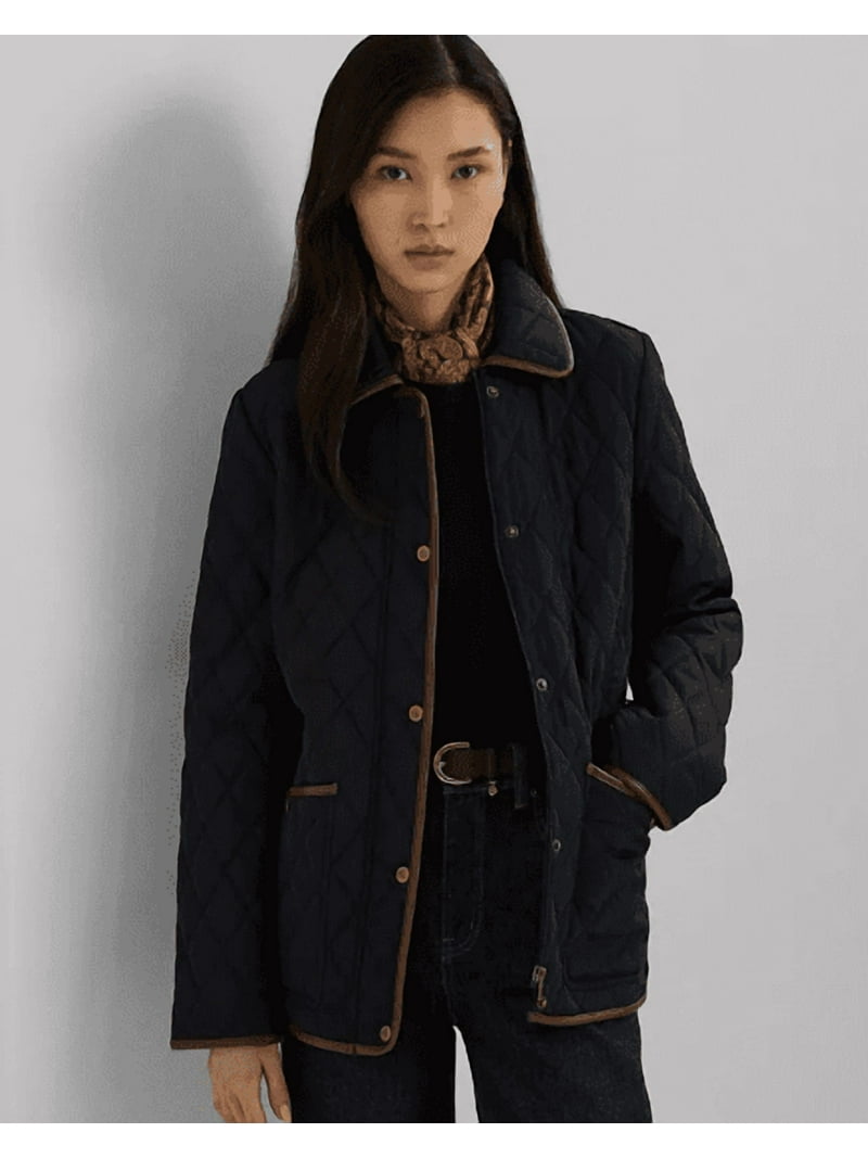 Ralph Lauren Women's Quilted Velboa-Lined Coat, Medium - Walmart.com