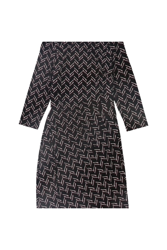 Womens 3-Tone Bodycon Dress, Black, 0