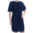 thumbnail image 1 of Ralph Lauren Womens Akinlana Shift Dress, Blue, 2, 1 of 2