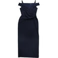 thumbnail image 1 of Ralph Lauren Womens Beaded Gown Dress, Blue, 12, 1 of 2