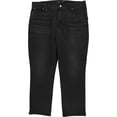 thumbnail image 1 of Ralph Lauren Womens Comfort Stretch Straight Leg Jeans, Black, 14, 1 of 1