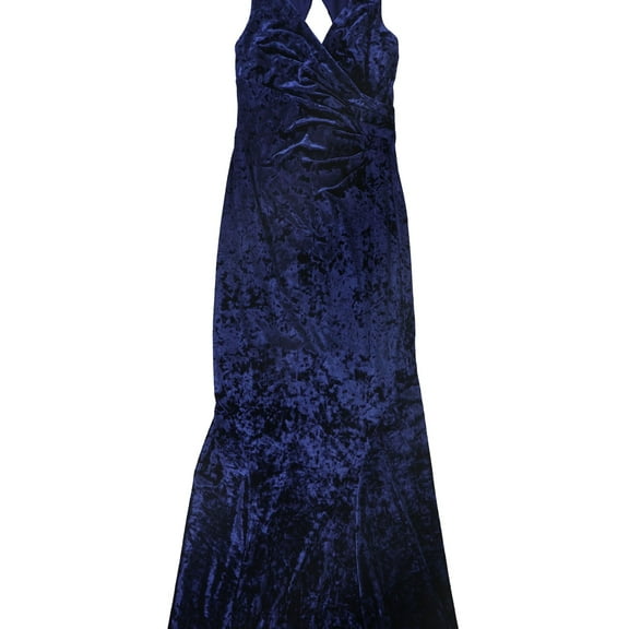 Ralph Lauren Womens Imelana Gown Dress, Blue, 6