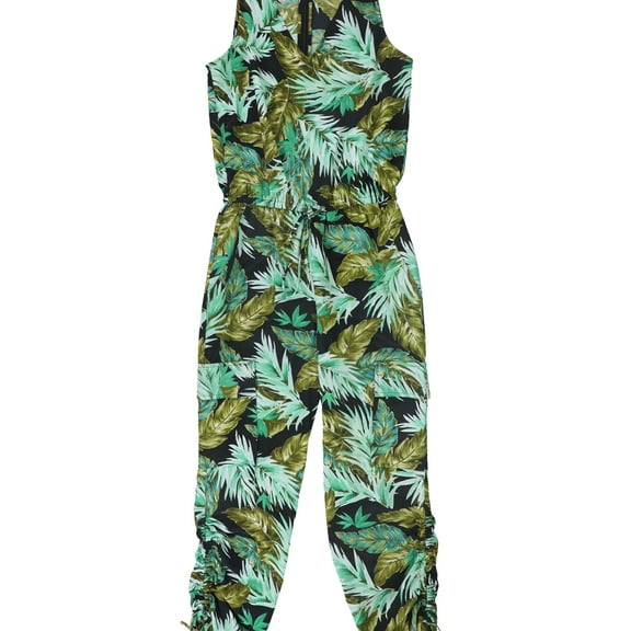 Lauren by Ralph Lauren Women's Twill Cargo Jumpsuit (14, Black Multi)