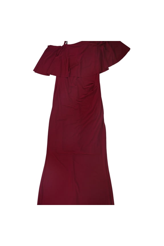 Womens Overlay Maxi Gown Dress, Purple, 10