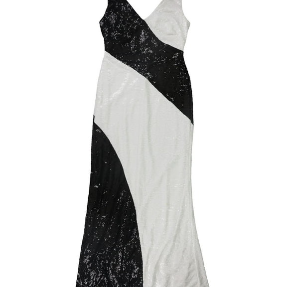 Ralph Lauren Womens Payella Gown Dress, Black, 4