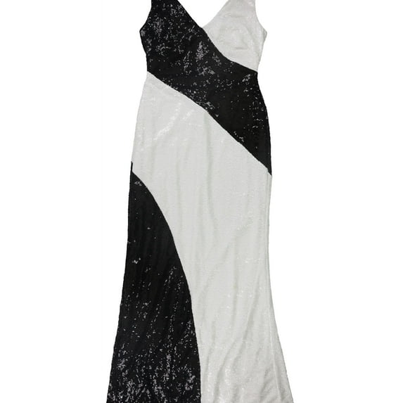 Ralph Lauren Womens Payella Gown Dress, Black, 4