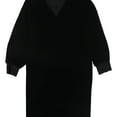 thumbnail image 1 of Ralph Lauren Womens Radigan Velvet Shift Dress, Black, 16, 1 of 2