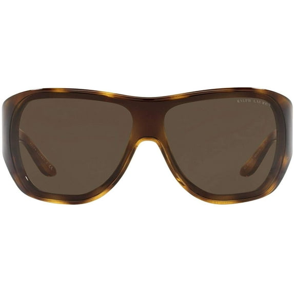 Ralph Lauren Womens Rl8189q Square Sunglasses Shiny Dark Havana/Brown 34 Millimeters