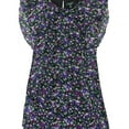 thumbnail image 1 of Ralph Lauren Womens Ruffled Georgette Shift Dress, Black, Petite, 2P, 1 of 2