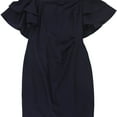 thumbnail image 1 of Ralph Lauren Womens Ruffled Off-Shoulder Dress, Blue, 6, 1 of 2