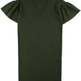 thumbnail image 1 of Ralph Lauren Womens Short Sleeve Sweater Dress, Green, Large, 1 of 3