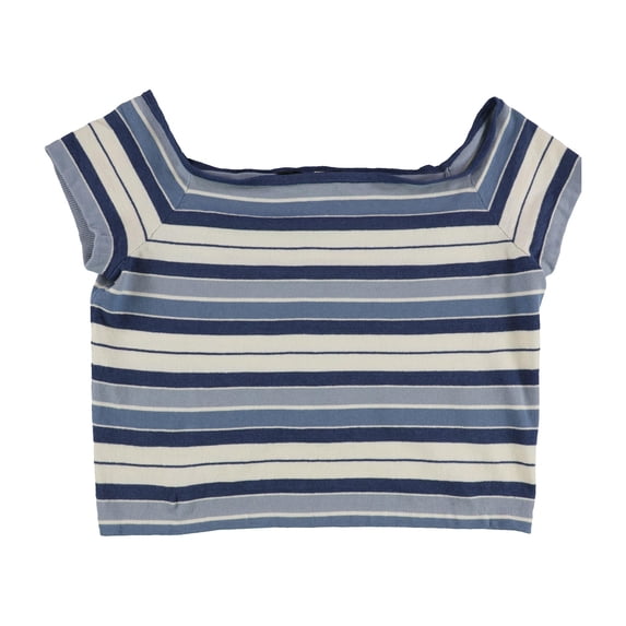 Ralph Lauren Womens Striped Off the shoulder Crop Top Blouse, Multicoloured, XX-Large