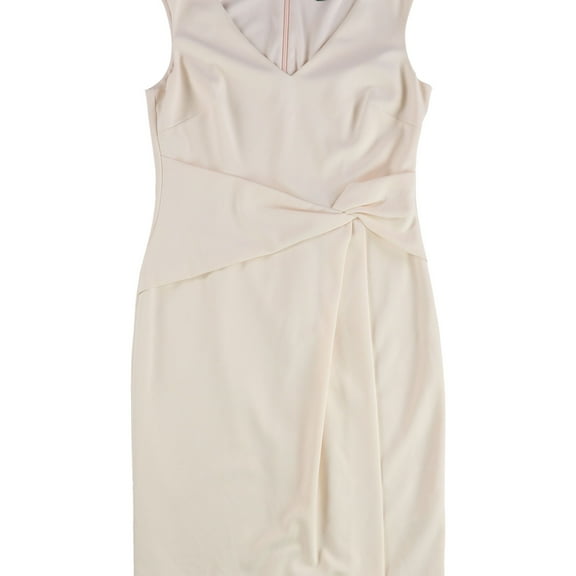 Ralph Lauren Womens V-Neck Sheath Dress, Pink, 8