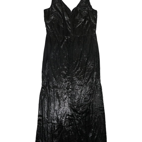 Ralph Lauren Womens Velvet Gown Dress, Black, 18