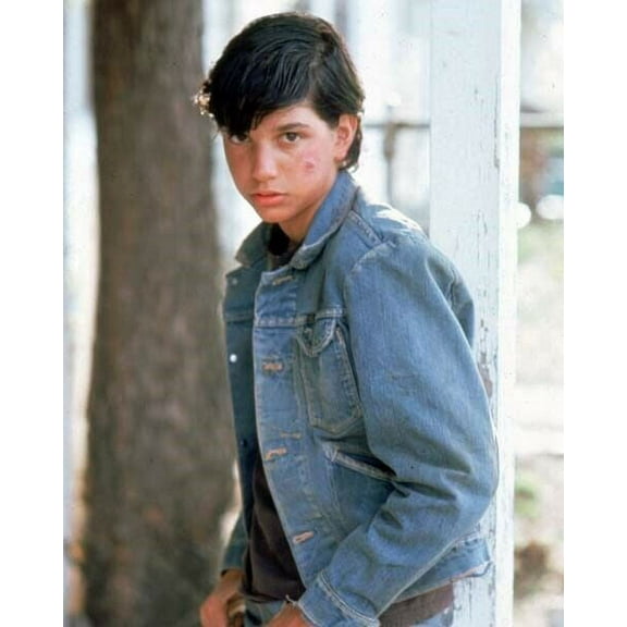Ralph Macchio as Johnny Cade in denim jacket 1983 The Outsiders 11x17 poster