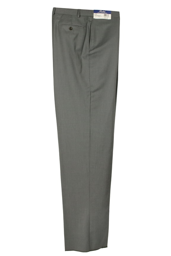 Ralph Men's Wool Natural Stretch Flat Front Dress Pants-C-30W