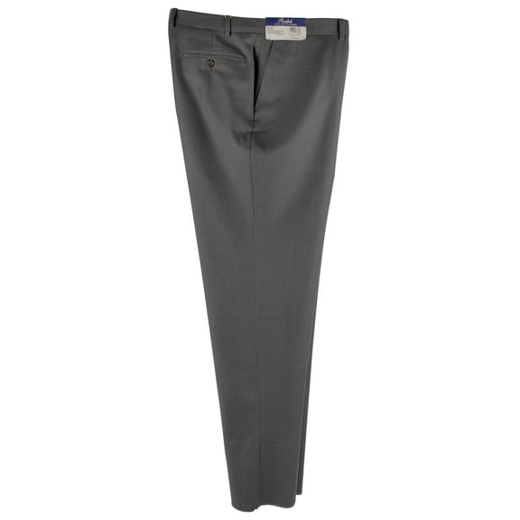 Ralph Men's Wool Natural Stretch Flat Front Dress Pants-C-40W