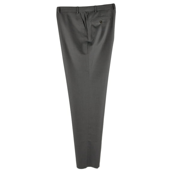 Ralph Men's Wool Natural Stretch Flat Front Dress Pants-C-Short 40W