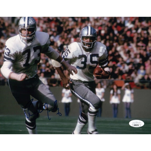 Ralph Neely Signed Autographed 8X10 Photo Raiders Running w/Ball JSA AR82974