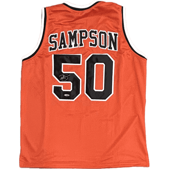 Ralph Sampson Signed Autographed Custom Orange Jersey TriStar Authentication